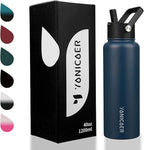Insulated Water Bottle 40oz, Triple Wall Vacuum Stainless Steel, Leak Proof & - Image 7