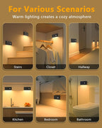 WILLED Motion Sensor Night Lights, Wireless Stair Lights Indoor, Battery - Image 2