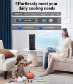 Personal Tower Cooling Fans that Blow Cold Air, Standing Small Desk Fan - Image 5