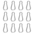 Carabiner, Heavy Duty Galvanized Steel Spring Snap Hook Carabiner Clips by High-PQ
