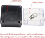 Project Box IP65 Waterproof Junction Box ABS Plastic Black Electrical Boxes DIY - Image 4