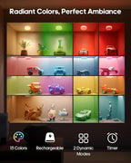 GOODEA.fun Puck Lights with Remote, 13 RGB Colors LED Under Cabinet Light - Image 2
