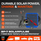 PulseTech SolarPulse SP-7 Solar Battery Charger Maintainer, 7 Watt - Image 3