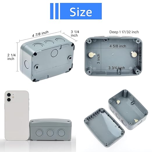SuperInk IP66 Waterproof Junction Box, Outdoor Electrical Enclosure Box - Image 7