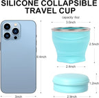 Collapsible Travel Cup with Lid - Image 3