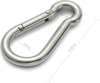 sprookber Stainless Steel Spring Snap Hook Carabiner - Image 2
