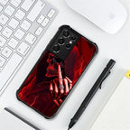 for Samsung Galaxy S21 Ultra Case, Gestures Funny Skull Pattern Graphic Design - Image 7