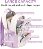 Womens Girls Backpack for School Cute Aesthetic Large Laptop Backpack Kawaii - Image 3
