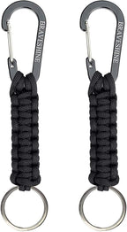 BRAVESHINE Paracord Keychain Carabiner Clip, D Ring Lanyard Hanger Stroller Hook by BRAVESHINE