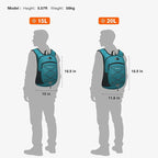 Ultra-Light Soft Daypack 15L/20L, Cushioned Breathable Back Panel Backpack - Image 5