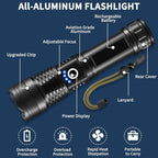 LNRYY Flashlights High Lumens Rechargeable, Super Bright Flashlight, 5Mode - Image 5