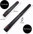 DEWEL 2Pcs Poster Tube Extends from 30" to 51", Telescoping Plastic Art Tube - Image 3