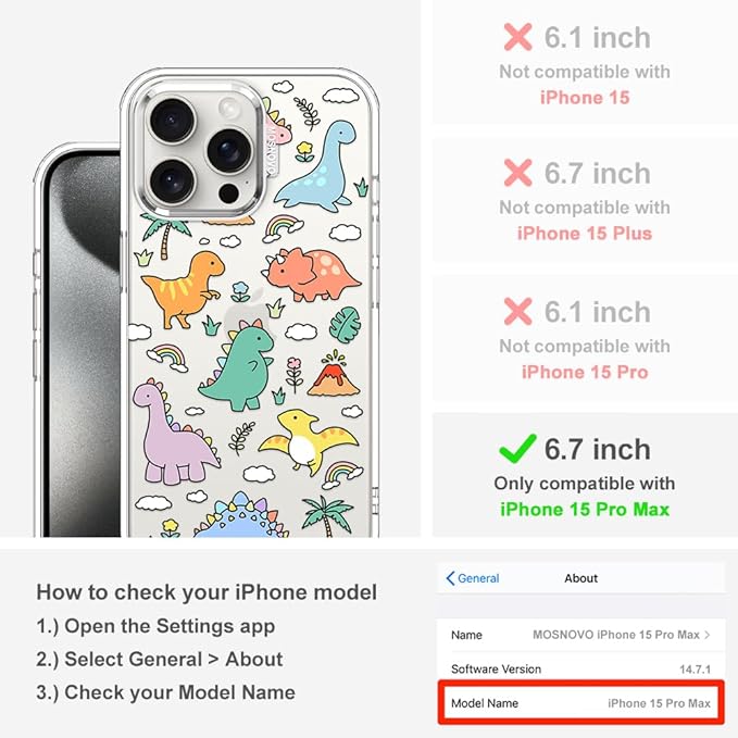 MOSNOVO Case for iPhone 15 Pro Max - Image 2