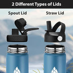 SENDESTAR Water Bottle 40oz Double Wall Vacuum Insulated Leak Proof Stainless - Image 2