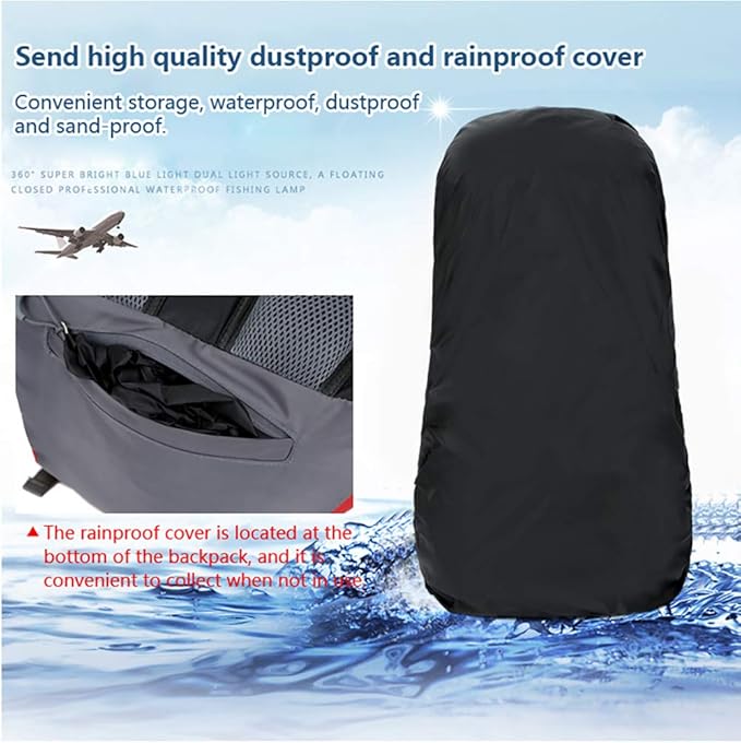 Bseash 60L Waterproof Hiking Camping Backpack - Image 7