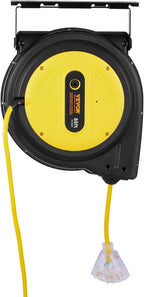 VEVOR 80FT Retractable Extension Cord Reel, 12AWG/3C SJTOW Heavy Duty Power - Image 12