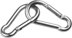 30 Pack 2 Inch Small Carabiner Clip Heavy Duty Spring Snap Hook M5 Stainless - Image 3