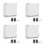NineLeaf White Junction Box, IP65 Waterproof ABS Plastic Electrical Enclosure by NineLeaf