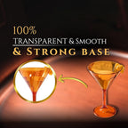 European Style Plastic Crystal Glasses, Unbreakable Martini, Cocktail |Set of - Image 5
