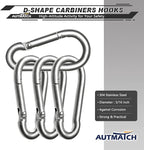 AUTMATCH Carabiner Clips, 4 Pack - Image 3