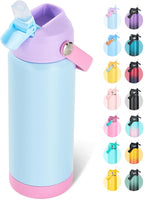 Fijinhom 18oz Insulated Stainless Steel Water Bottle, Wide Mouth Double Wall by Fijinhom