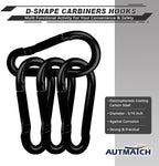 AUTMATCH Carabiner Clips, 4 Pack - Image 3