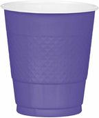 Premium New Purple Plastic Cups - 12 oz - Bold by AmscanPartySupplies