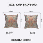 TKS MITLAN Carpet Bathmat and Rug Boho Style Pillow Covers 18x18 Inch Ethnic - Image 2