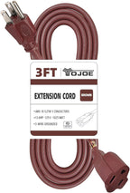 YOJOE Extension Cord, 3 Prong 13A Weatherproof Power Cord, 16 Gauge Heavy Duty by YOJOE