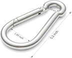 sprookber 316 Stainless Steel Carabiner Clip, Marine Grade Heavy Duty Spring - Image 2