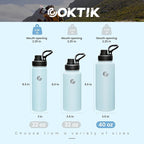 Sports Water Bottle 40oz, Insulated Water Bottle - Image 2