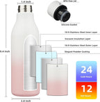 BJPKPK Insulated Water Bottles, 18 oz Stainless Steel Metal Water Bottle - Image 3