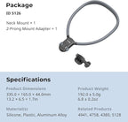 SMALLRIG Magnetic Neck Mount for Action Camera, Quick Release One-Click Button - Image 8