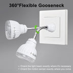 Plug in Motion Sensor Night Light Indoor, PIR Infrared Motion-Activated LED - Image 3