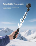 TELESIN 40cm/15.7'' Mini Selfie Stick Tripod, Magnetic Quick Release Selfie - Image 5