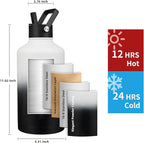 Insulated Water Bottle 87oz, Triple Wall Vacuum Stainless Steel, Leak Proof & - Image 2