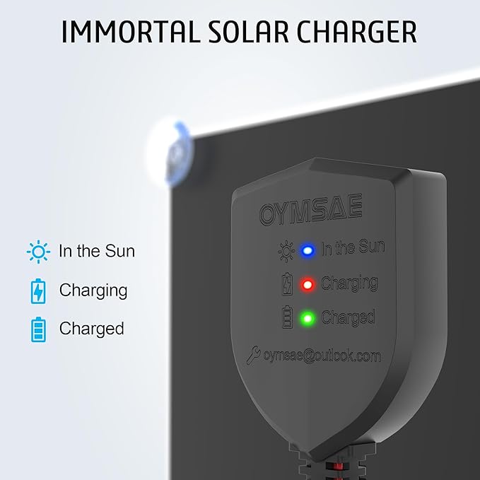 OYMSAE White 20W 12V Solar Panel Battery Charger Portable Waterproof Power - Image 6