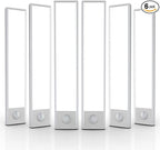 6 Pack Under Cabinet Lighting Wireless, 32 LED Rechargeable Battery Motion by BuyNow