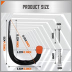 HORUSDY 6-Pack Heavy Duty Metal Wall Hooks, Large Garage Storage & Organization - Image 2