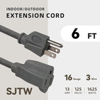 6ft Outdoor Extension Cord for Christmas Decorations - Image 2