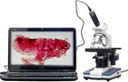 AmScope 40X-2500X LED Digital Monocular Compound Microscope - Image 5