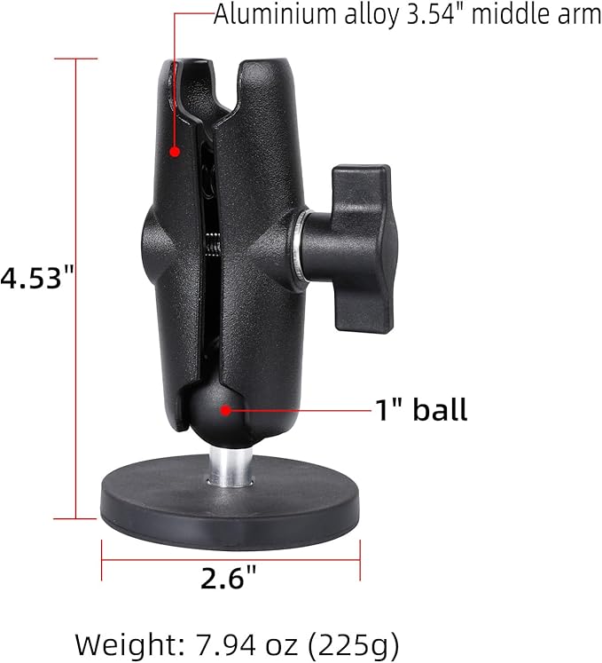 66mm Diameter Round Heavy-Duty Magnetic Base Mount - Image 2