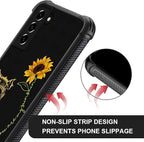 for Samsung Galaxy S22 Plus Case, Pig Sunflower Yellow Sunshine Pattern Graphic - Image 4