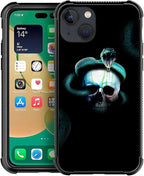 for iPhone 13 Mini Case, Skeleton Winding Snake Pattern Graphic Design Girl Boy by FKBRCL4U