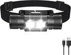 Rechargeable Headlamp, 1200 Lumen Super Bright Lightweight 0.25 lb by Gsvyaniv