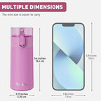 5oz Small Water Bottles with Straw, Mini Water Bottle with One-Hand Open Design - Image 2