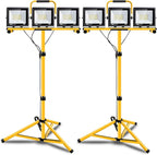 22000 Lumen Work Lights with Stand, 3 Adjustable Head LED Work Light, with by GUWELL