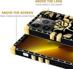 Compatible with iPhone 13 Pro Max Case, Shine Gold Rose Luxury Golden Decoration - Image 6