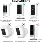 2Pack Ring Camera Wall Mount for Ring Stick Up Cam & Ring Outdoor Cam Plus - Image 2