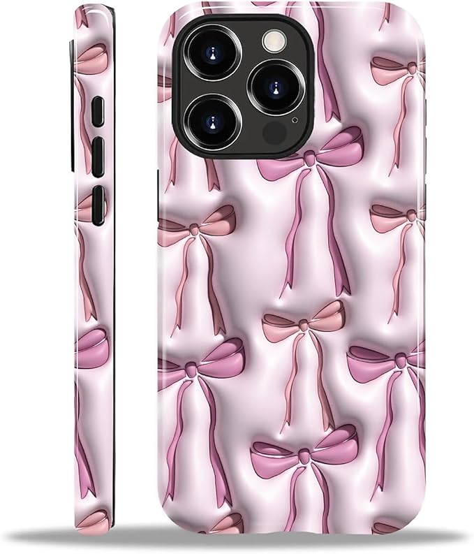 for iPhone 11 Pro Case, HL2 Abstract Ribbons Bows Hybrid 2 Layer Hard Shell by Unknown